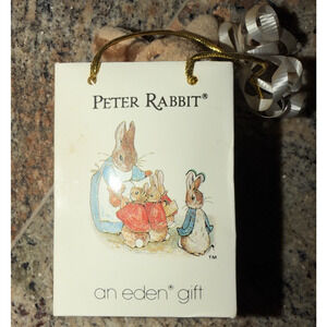 Vintage 1987 Peter Rabbit Eden Toys Plush W Tag Beatrix Potter